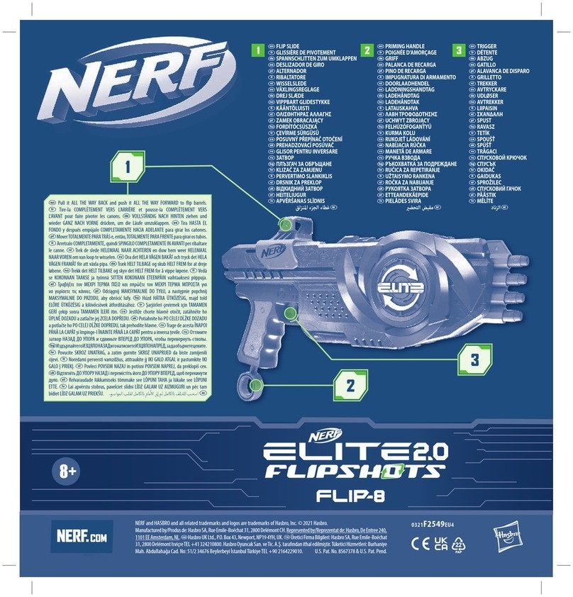 Hasbro NERF ELITE 2.0 FLIPSHOTS FLIP-8 User manual Hasbro NERF ELITE 2.0 FLIPSHOTS FLIP-8 User manual