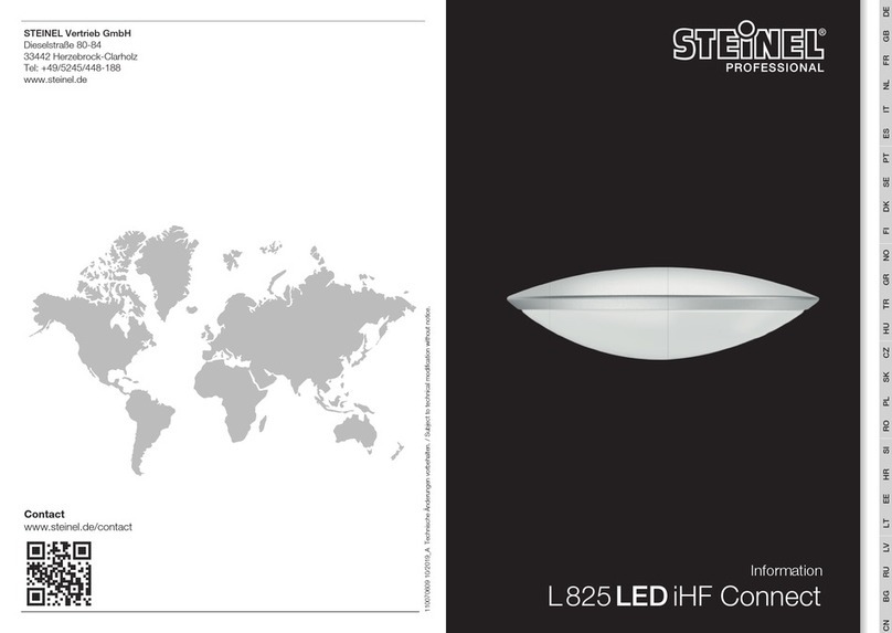 STEINEL PROFESSIONAL L 825LED iHF Connect Information STEINEL PROFESSIONAL L 825LED iHF Connect Information