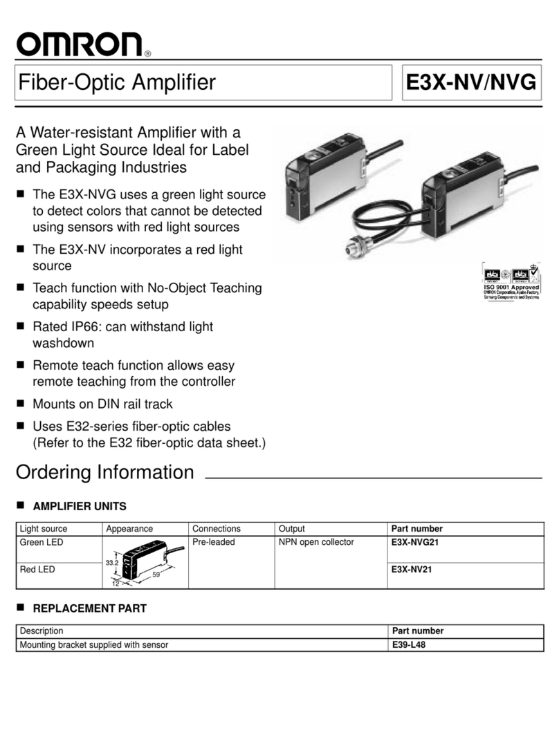 Omron E3X-NV User manual