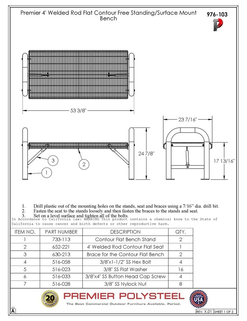 PREMIER POLYSTEEL 976-103 quick start guide