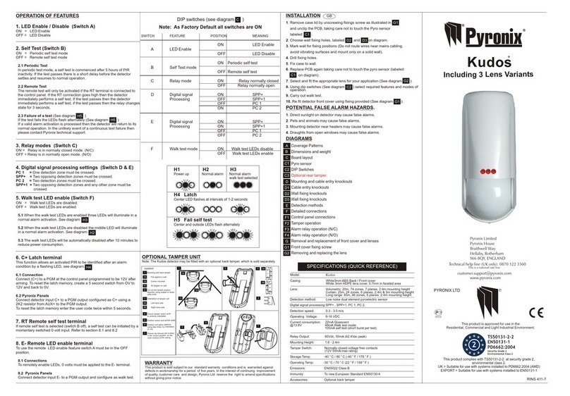 Pyronix Kudos User manual