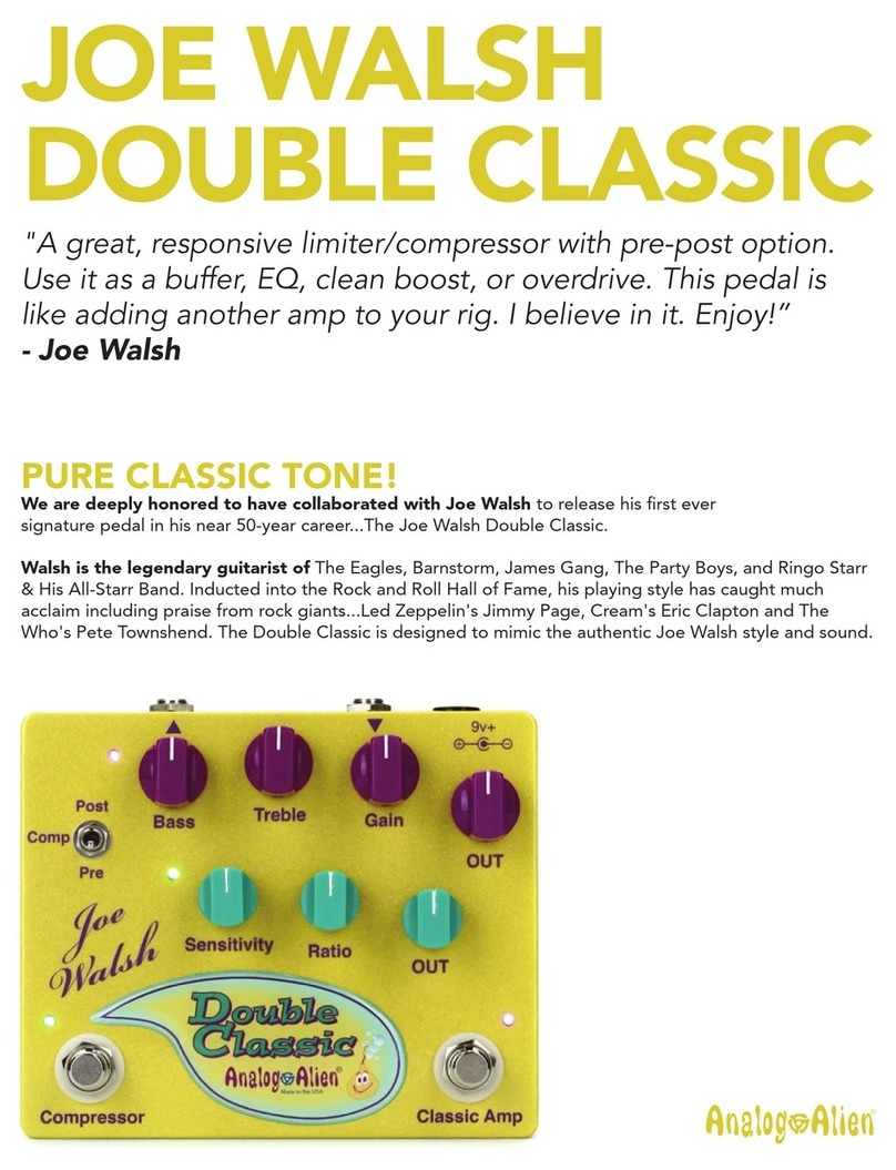 Analog Alien DOUBLE CLASSIC User manual