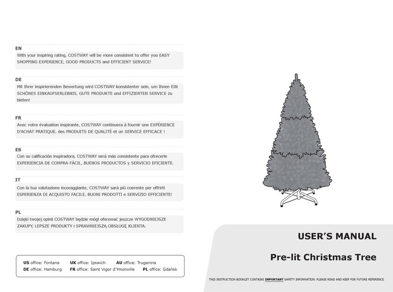 Costway Pre-lit Christmas Tree User manual