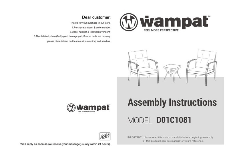 Wampat D01C1081 Assembly instructions Wampat D01C1081 Assembly instructions