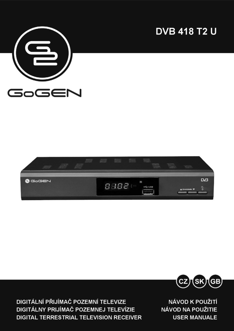Gogen DVB 418 T2 U User manual