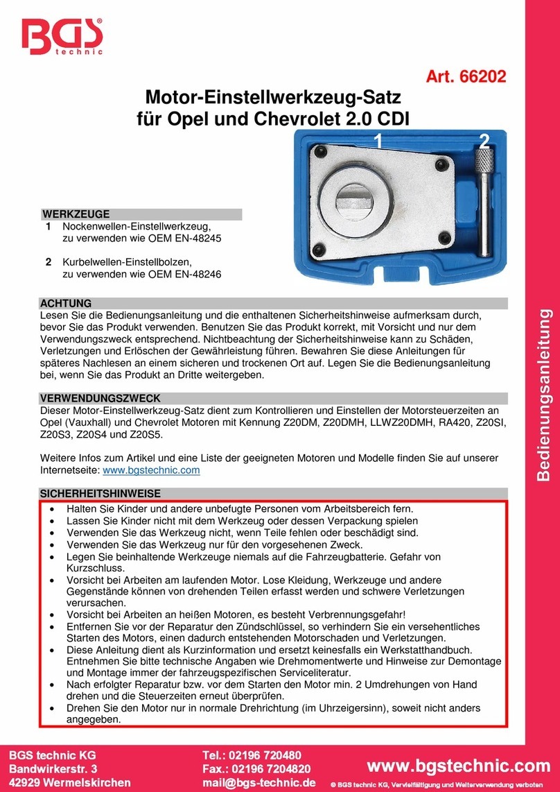 BGS technic 66202 User manual