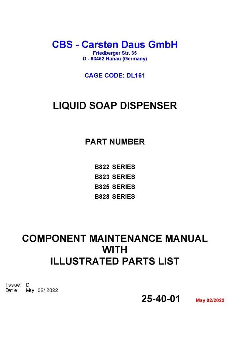 CBS B822 Series COMPONENT MAINTENANCE MANUAL WITH ILLUSTRATED PARTS LIST