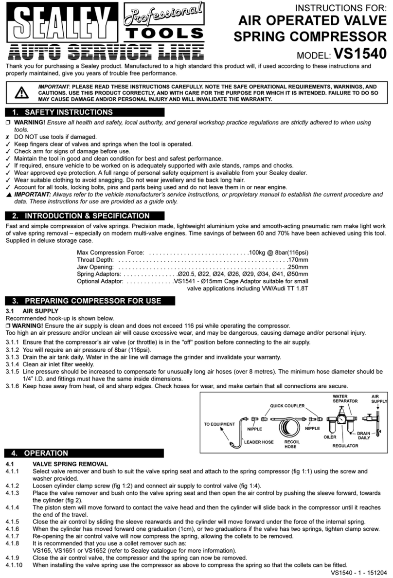Sealey VS1540 instructions Sealey VS1540 instructions