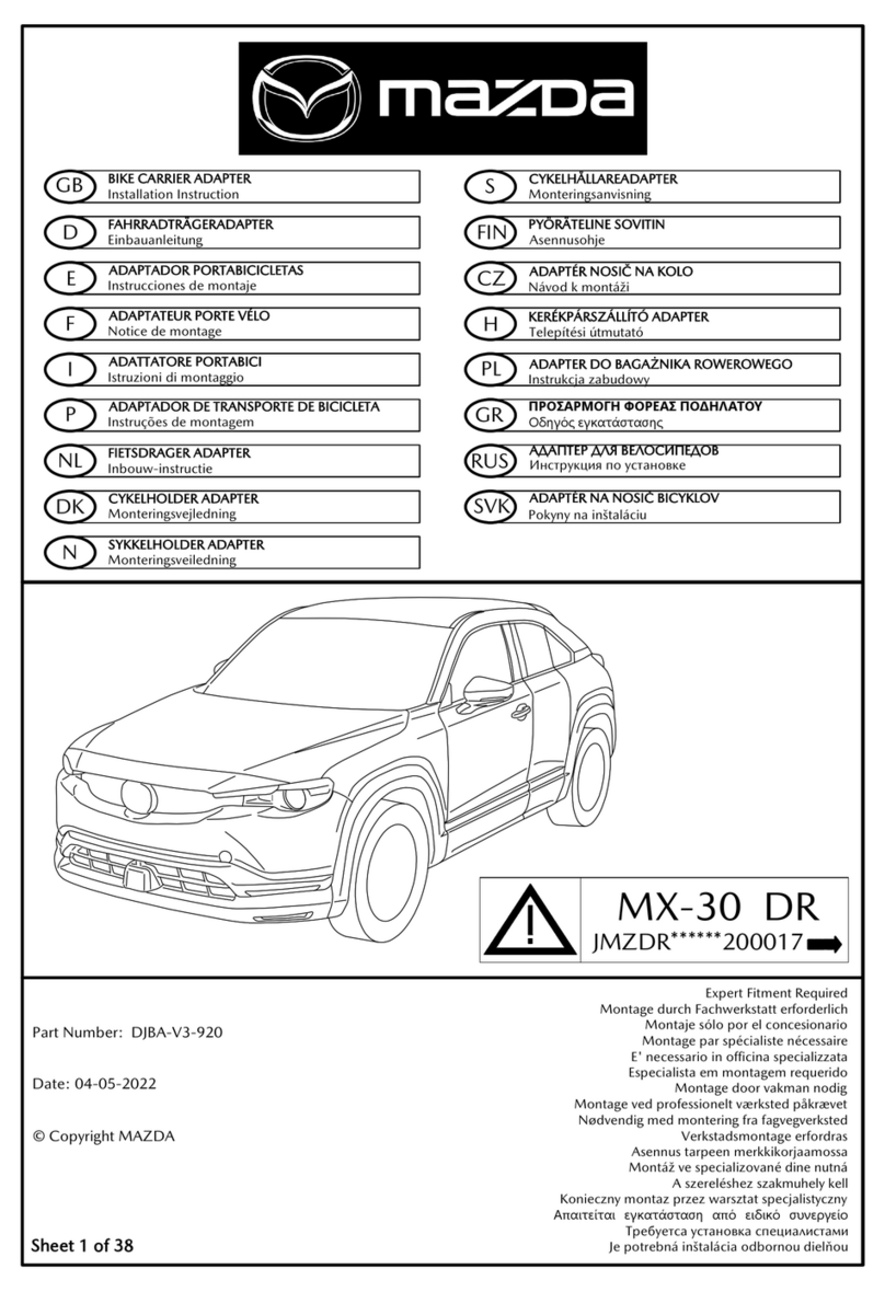 Mazda MVG 4507 F Installation instruction