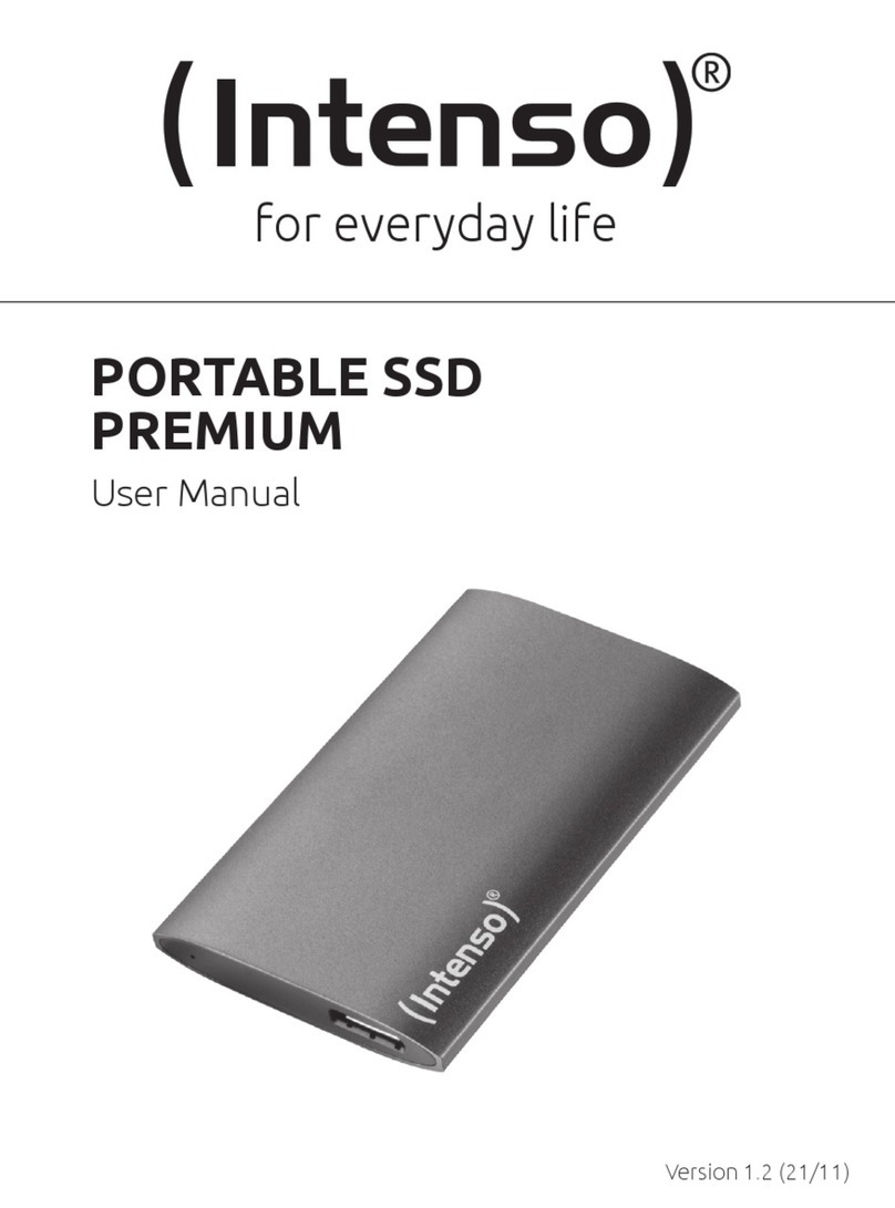 Intenso EXTERNAL SSD USB 3.2 GEN 1x1 SSD User manual Intenso EXTERNAL SSD USB 3.2 GEN 1x1 SSD User manual