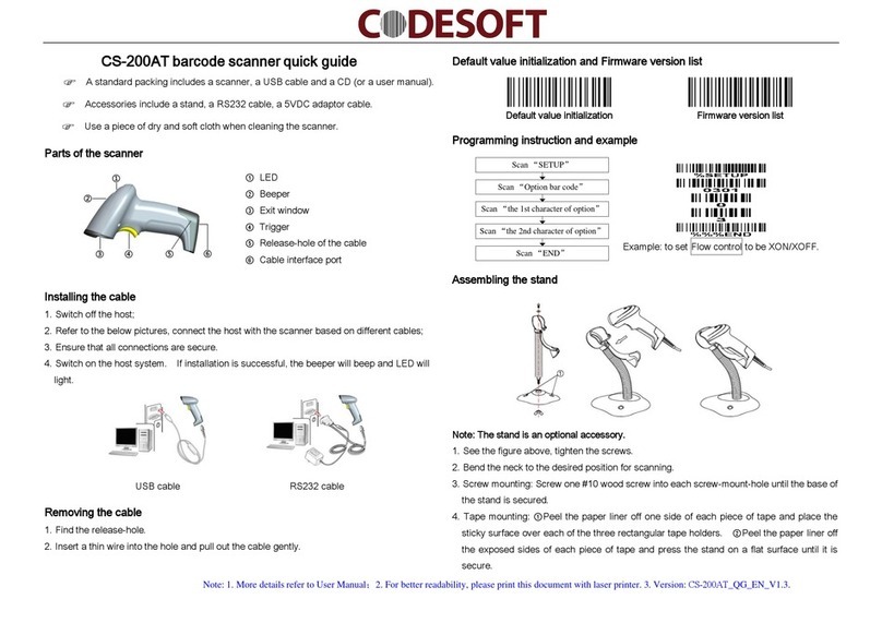 Codesoft CS-200AT quick guide