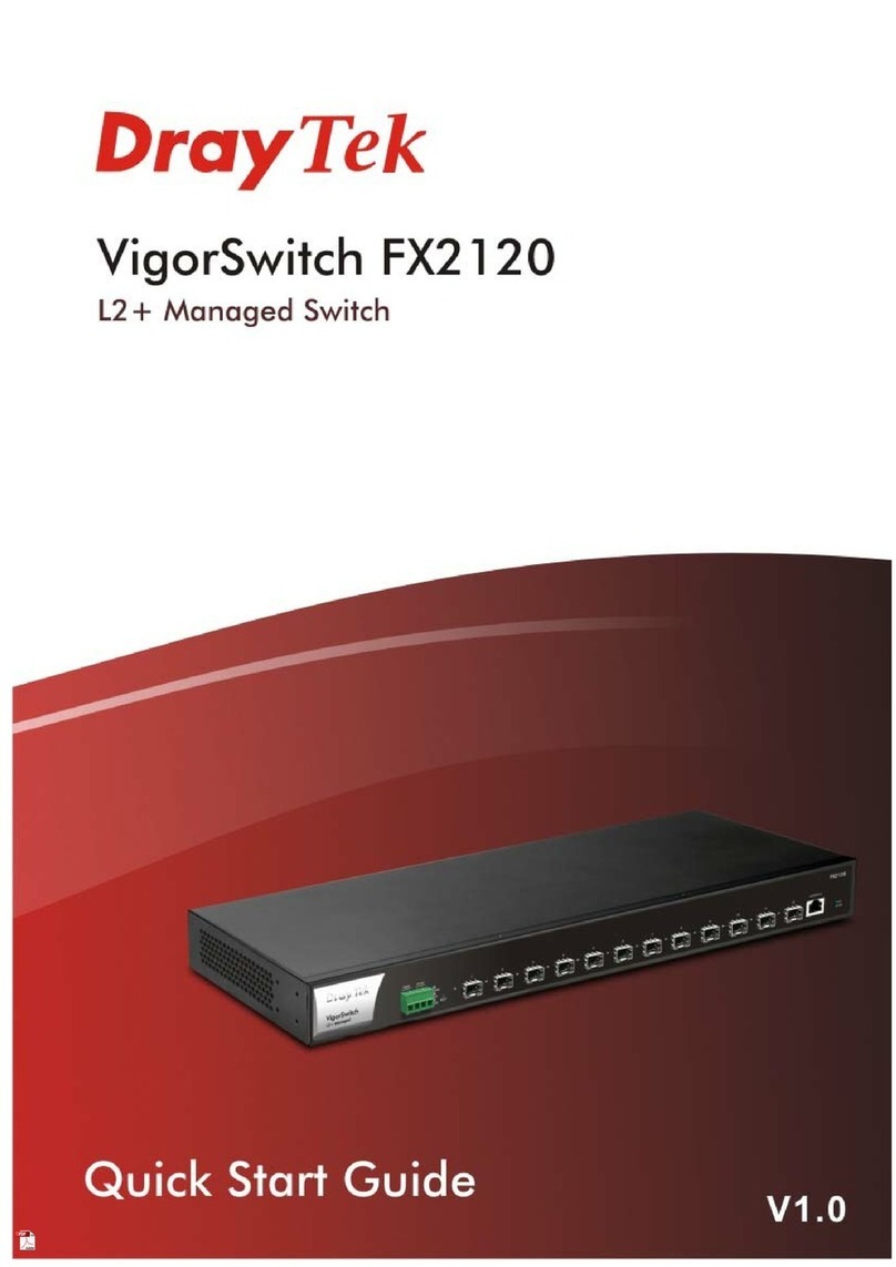 Draytek VigorSwitch FX2120 User manual