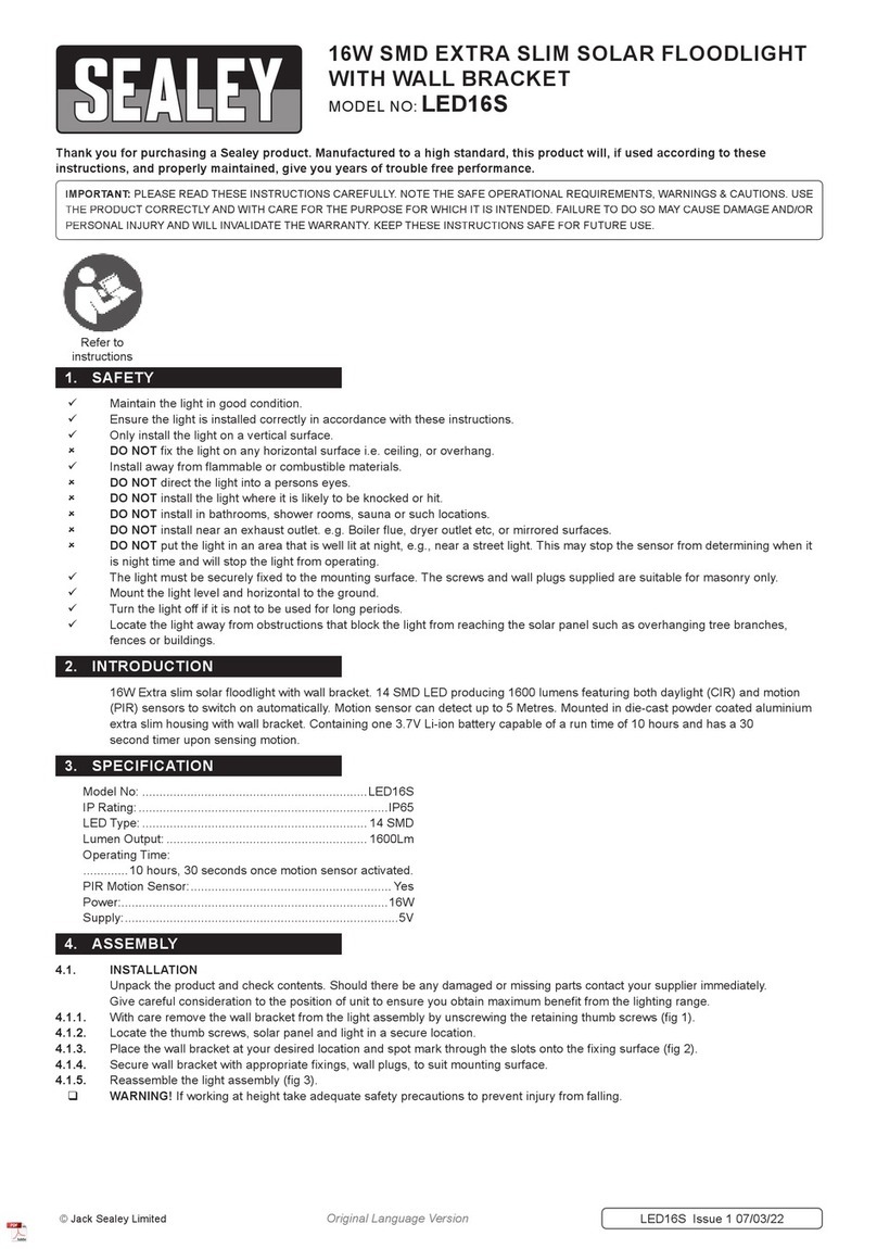 Sealey LED16S User manual Sealey LED16S User manual