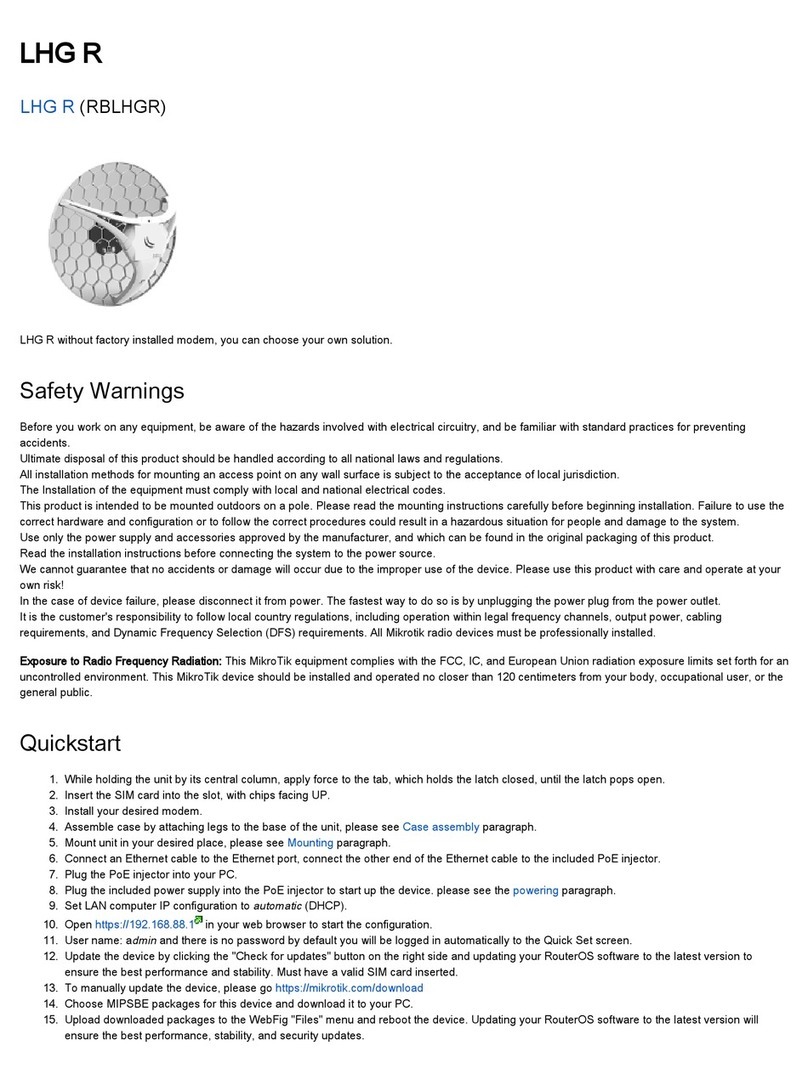 MikroTik LHG R User manual