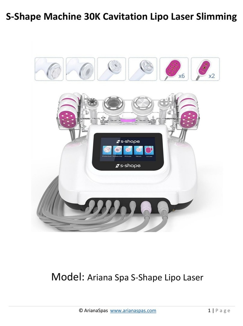 ArianaSpas S-Shape Lipo Laser manual