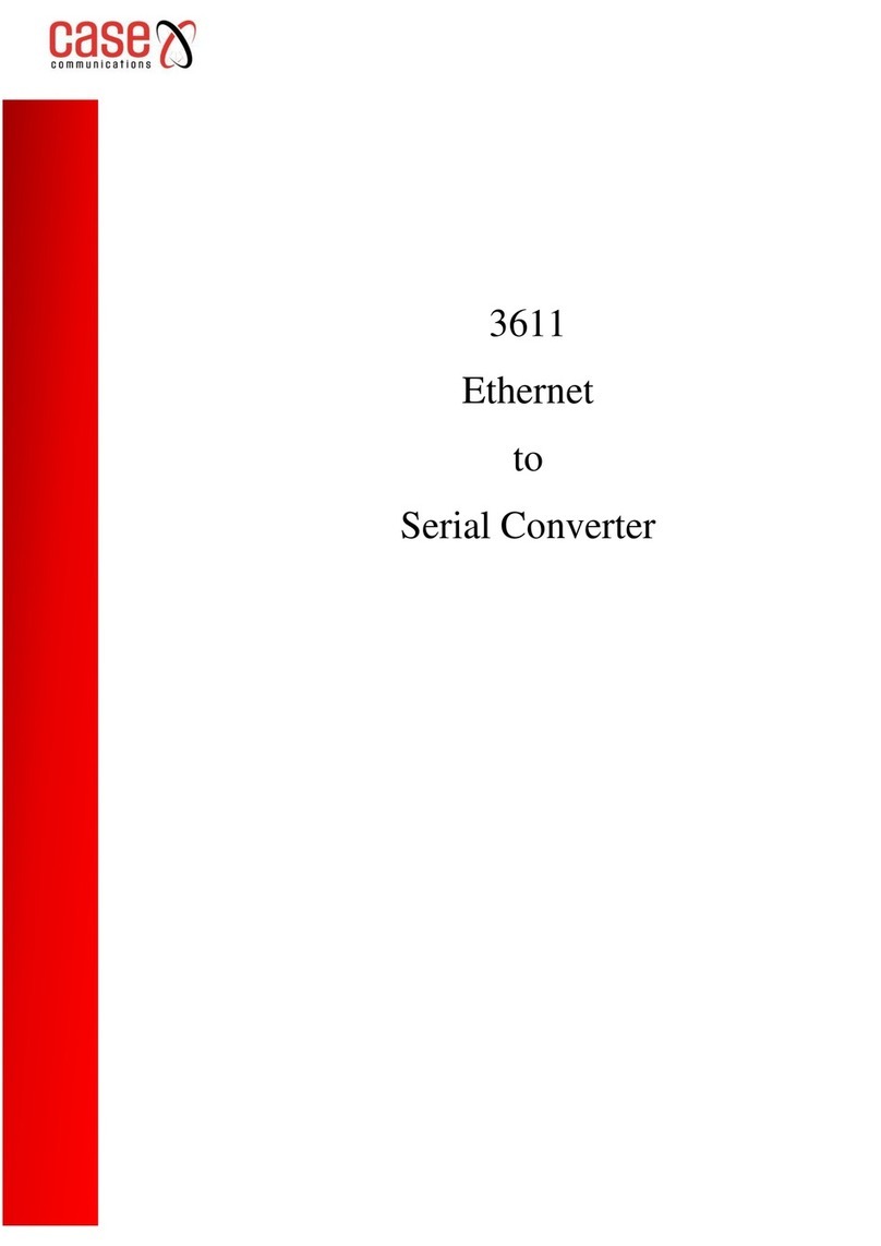 Case Communications 3611 manual