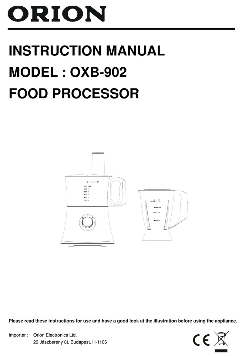 Orion OXB-902 instruction manual