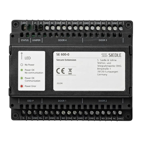 SSS Siedle SE 600-0 User manual