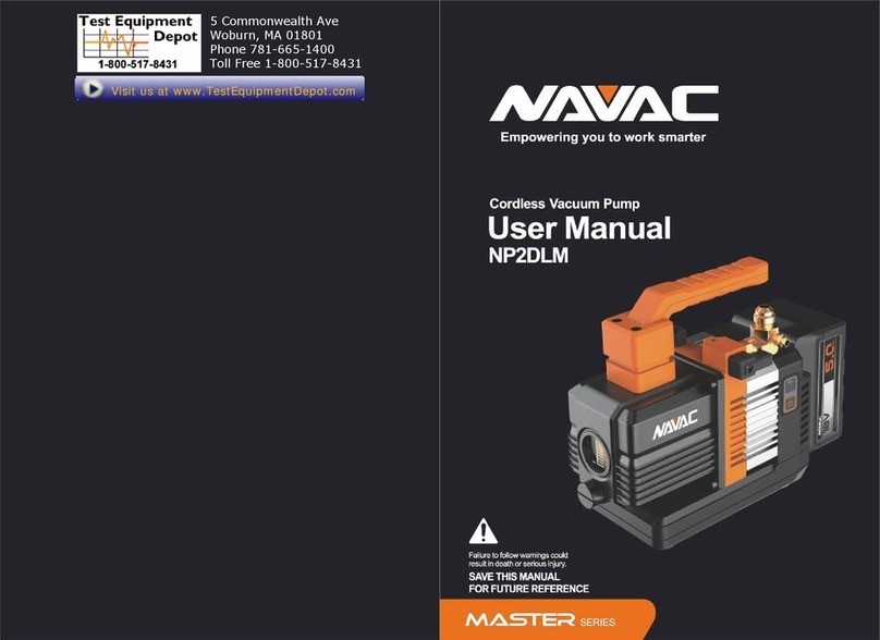 NAVAC Master Series User manual