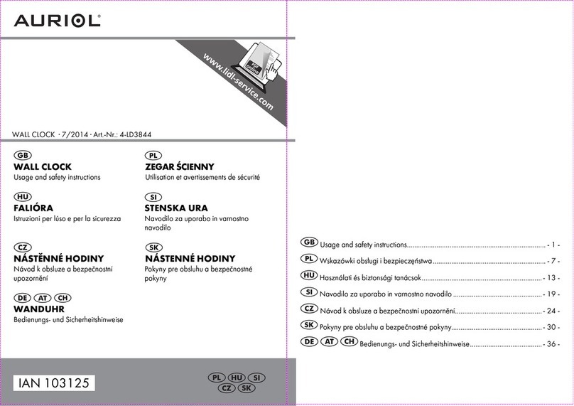 Auriol 4-LD3844 Usage and safety instructions