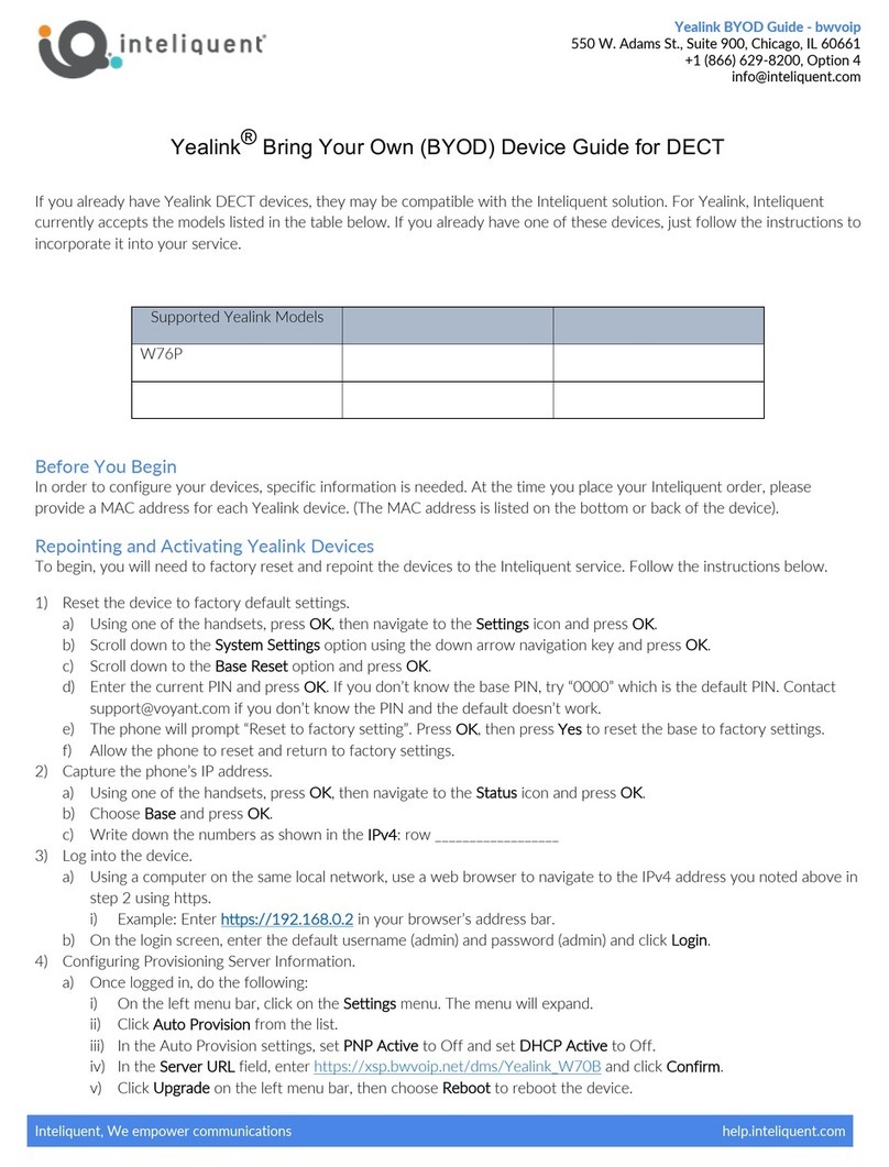 Yealink W76P User manual