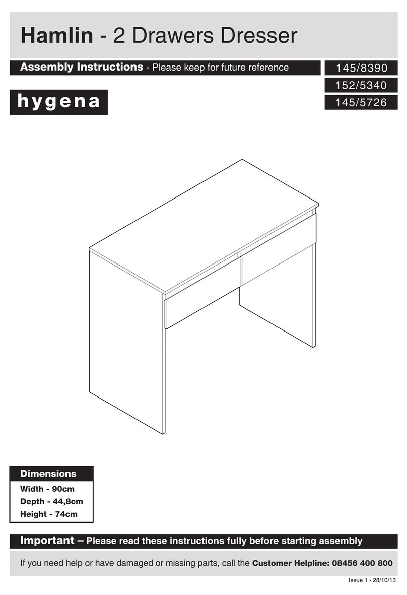 hygena Hamlin 145/8390 Assembly instructions hygena Hamlin 145/8390 Assembly instructions