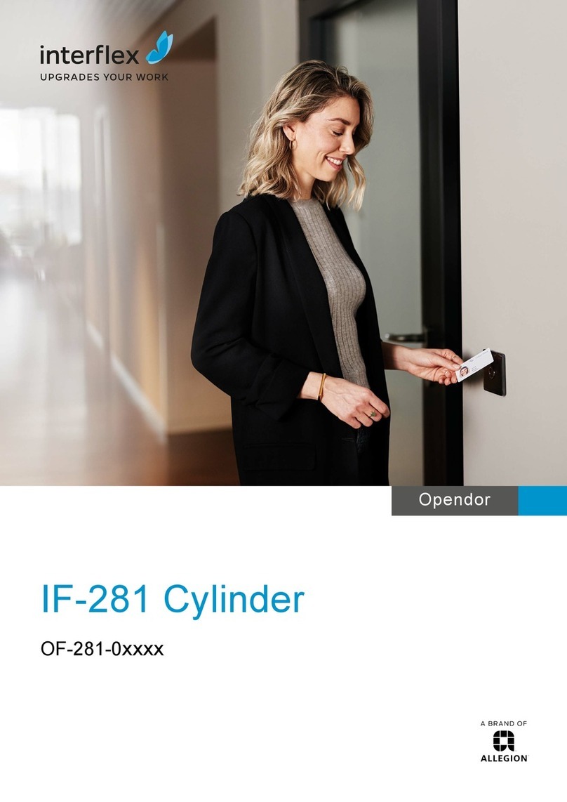 Allegion interflex IF-281 Cylinder manual