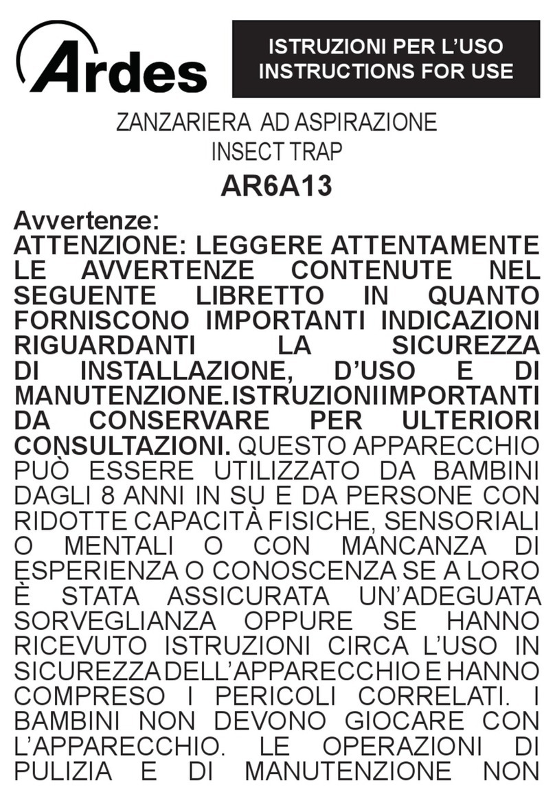 ARDES AR6A13 Instructions for use