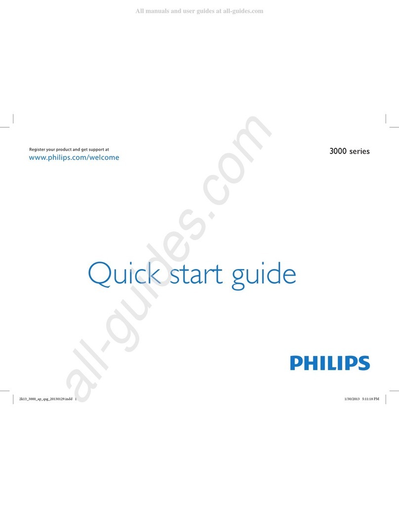 Philips 3000 series User manual Philips 3000 series User manual