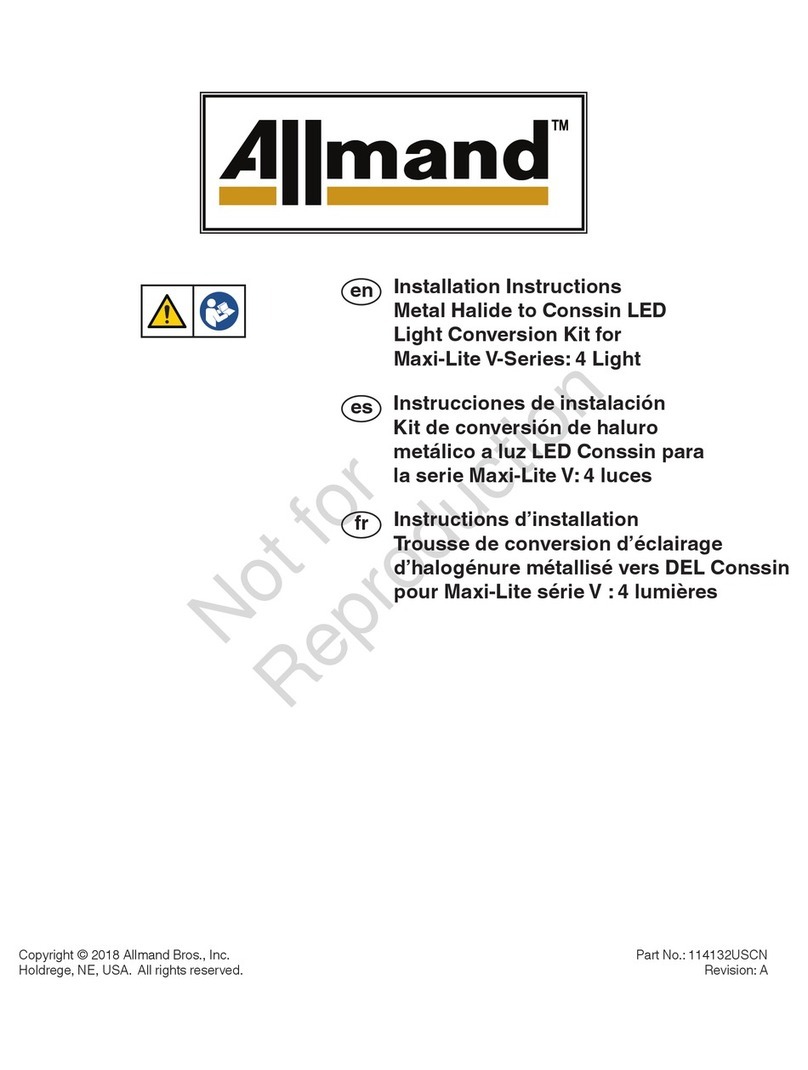 Allmand MAXI-LITE V Series installation instructions