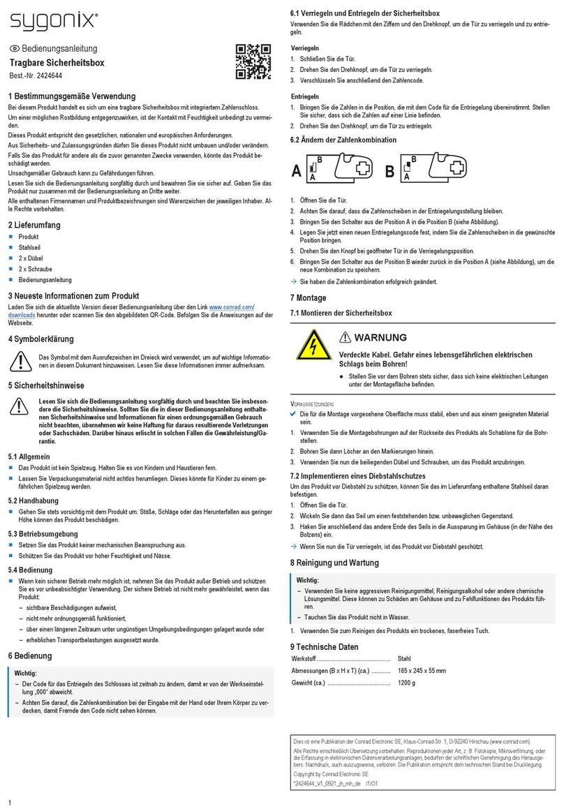 Sygonix 2424644 operating instructions