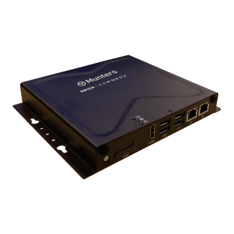 Munters Comm-Box Manual for use and maintenance Munters Comm-Box Manual for use and maintenance