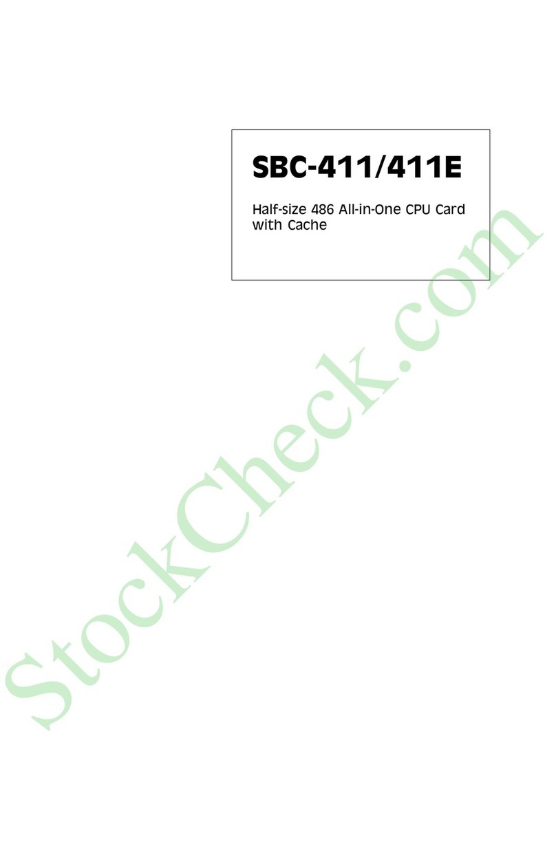 Aaeon SBC-411 User manual