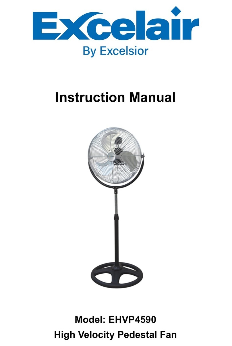 Excelsior Excelair EHVP4590 User manual