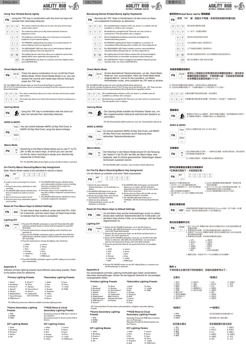 Wicked Bunny AGILITY RGB quick guide