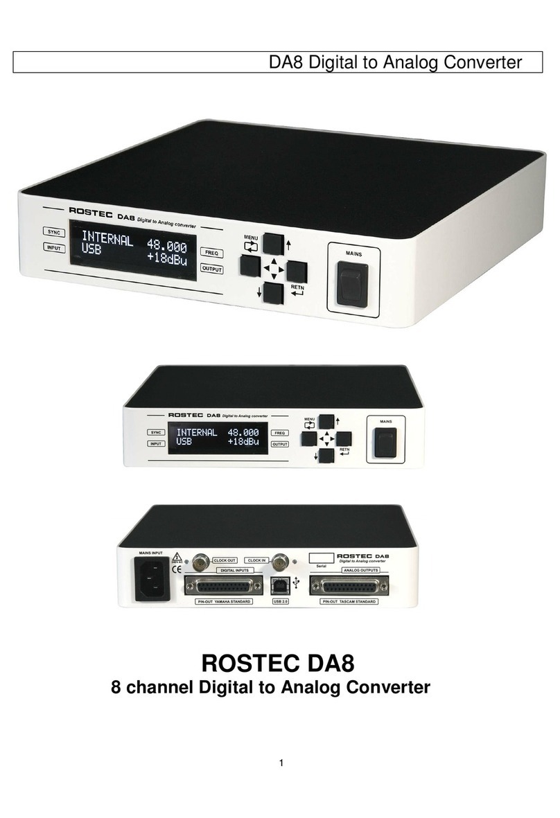 ROSTEC DA8 manual