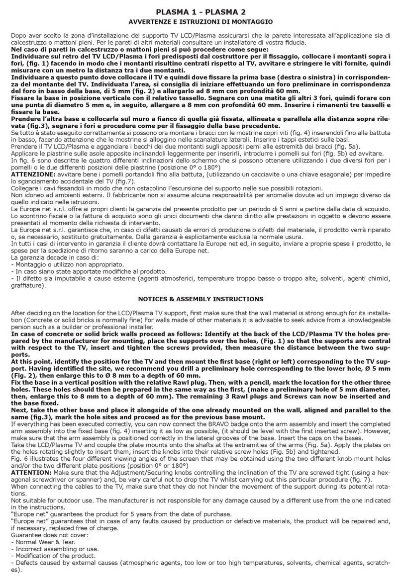 Bravo PLASMA 1 Assembly instructions