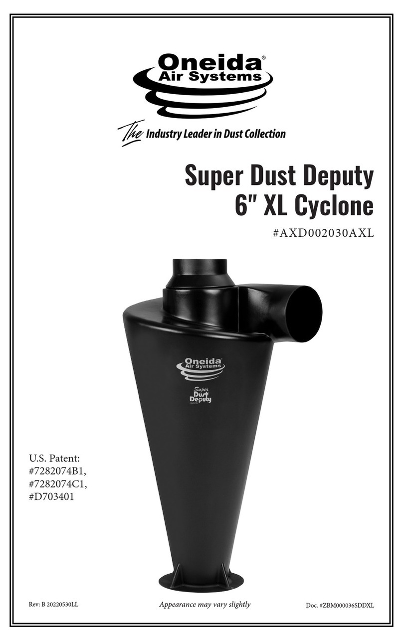 Oneida Air Systems AXD002030AXL manual