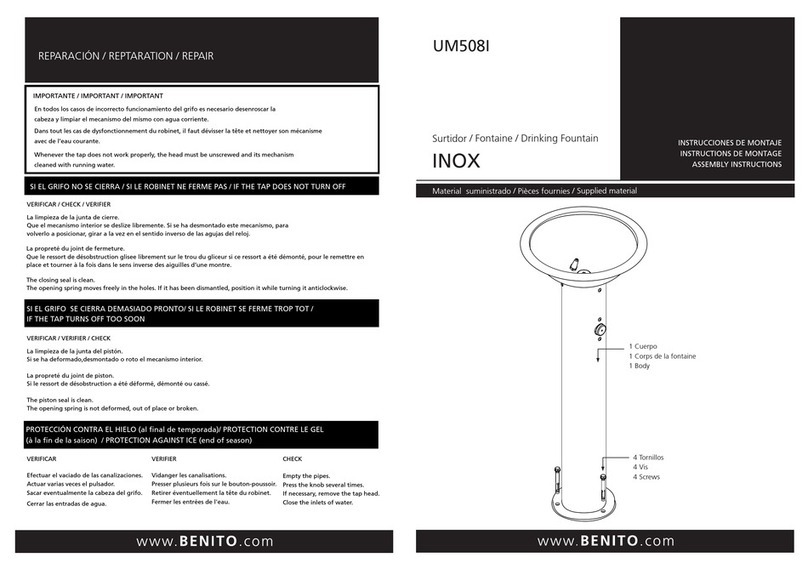 BENITO INOX UM508I User manual