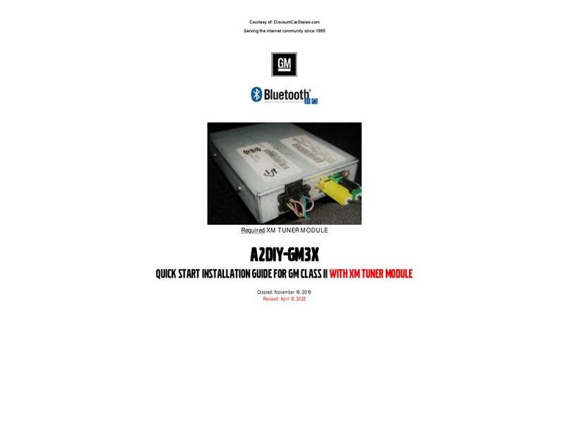 GMC A2DIY-GM3X Quick start installation guide