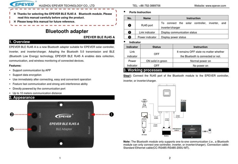 Epever BLE RJ45 A User manual