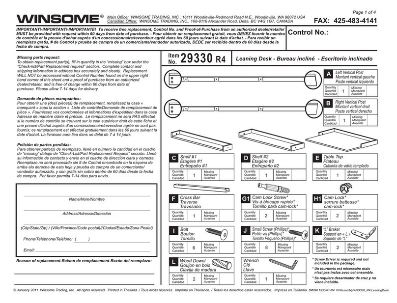 Winsome 29330 R4 User manual Winsome 29330 R4 User manual