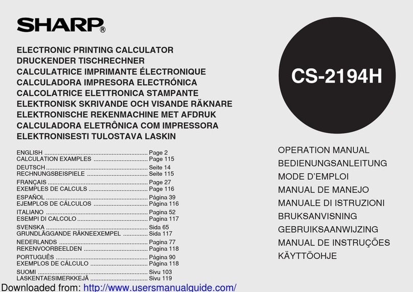 Sharp CS-2194H User manual