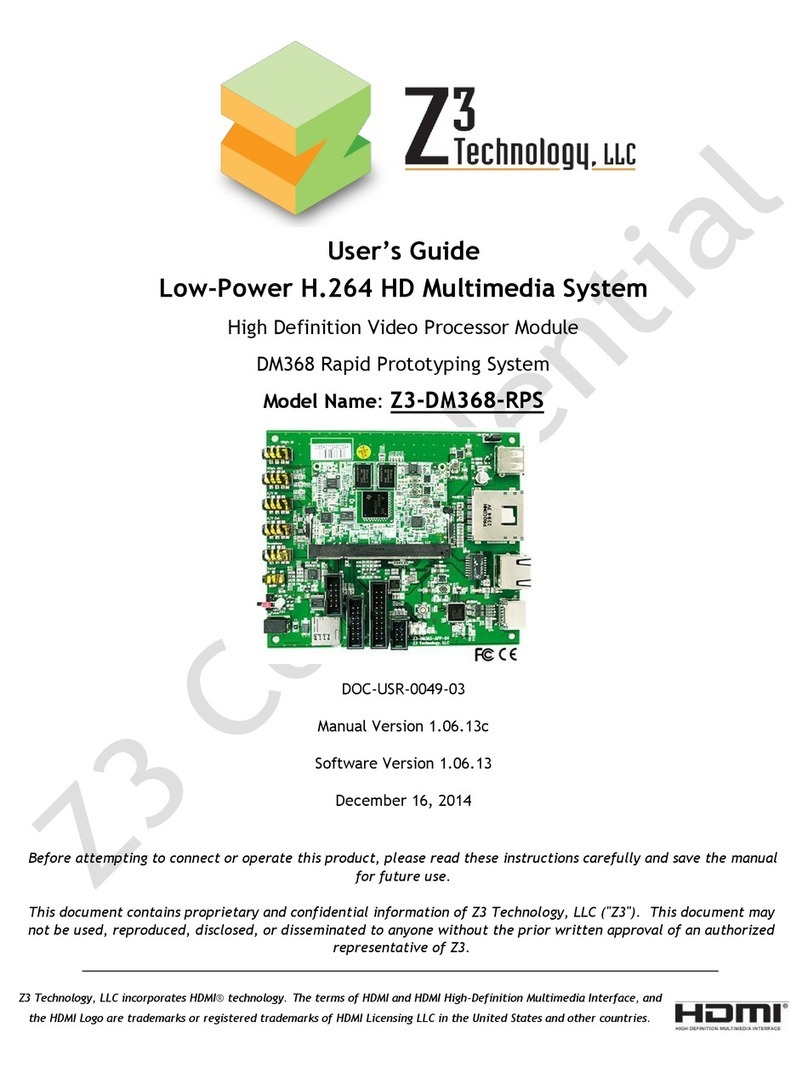 Z3 Technology Z3-DM368-RPS User manual