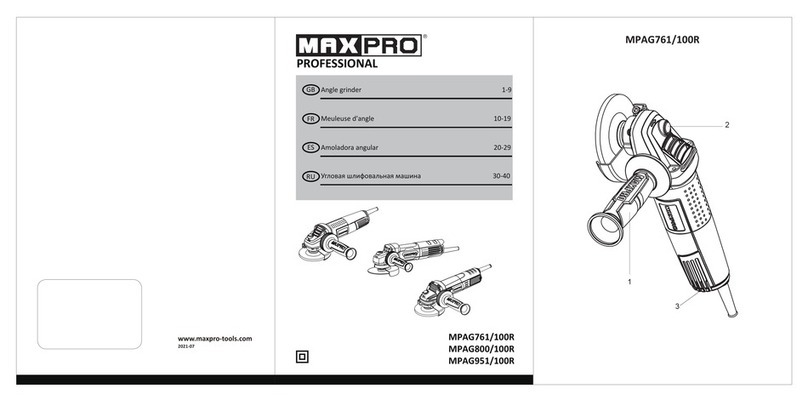 MaxPro PROFESSIONAL MPAG761/100R User manual