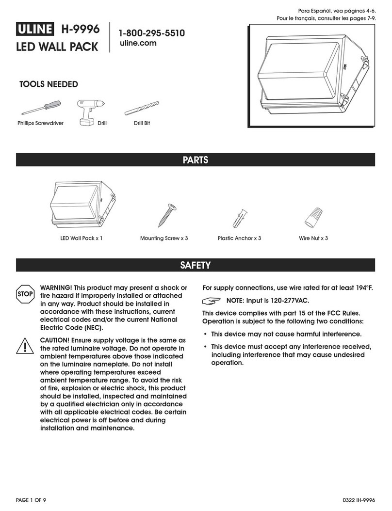 U-Line H-9996 User manual