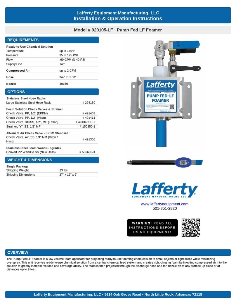 Lafferty 920105-LF Installation & operation instructions