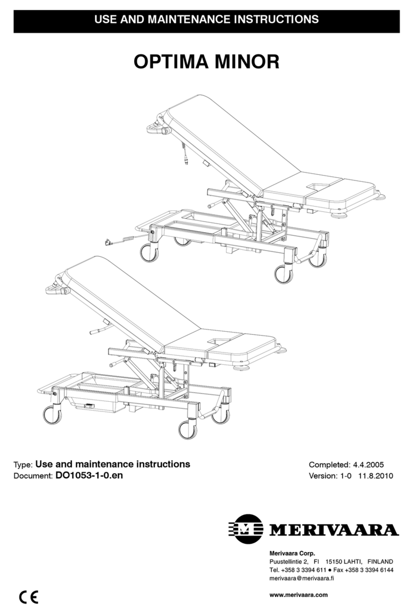 Merivaara OPTIMA MINOR Use and maintenance instructions