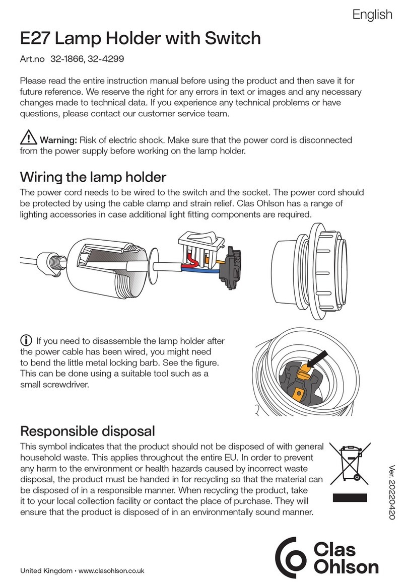 Clas Ohlson E27 quick start guide