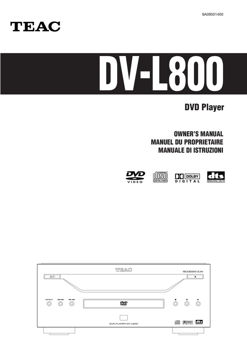 Teac DV-L800 owner's manual